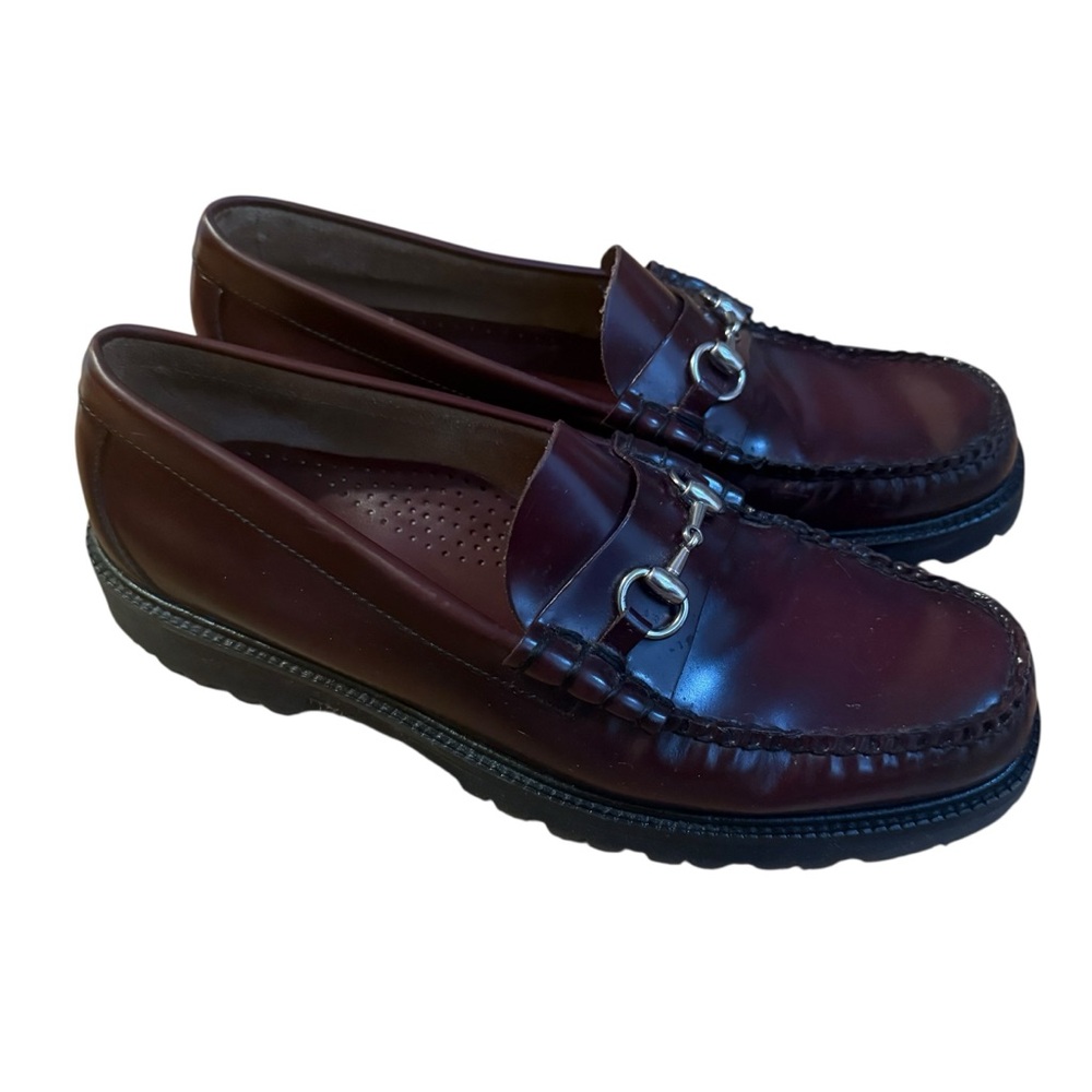G.H. Bass Lincoln Bit Lug Weejun Loafers in Wine NEW Size 12